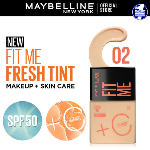 Maybelline Fit Me Fresh Tint Vit C + Spf 50- 30Ml- Shade 02