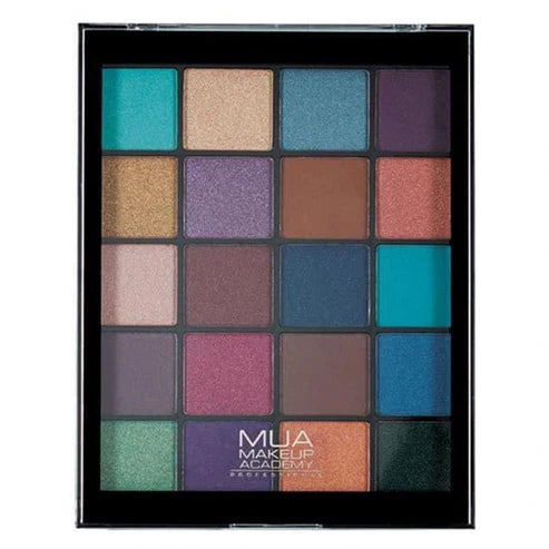 MUA 20 Shade Eyeshadow Palette - Peacock Plum