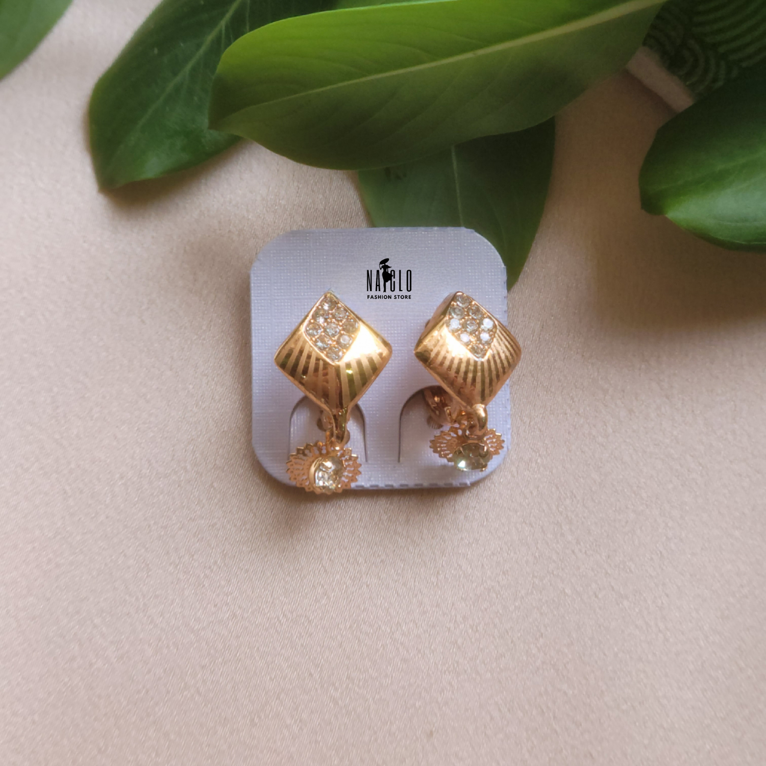 digital zircon earring - 02