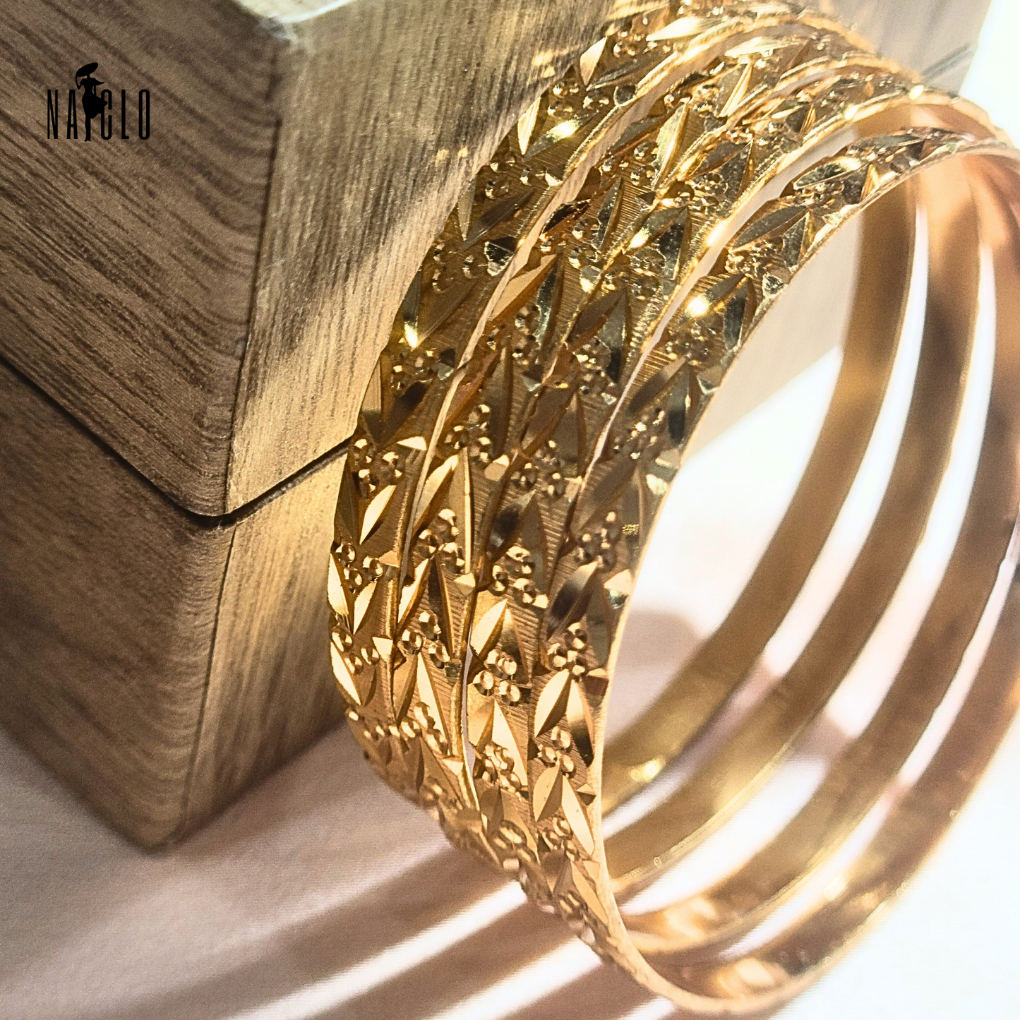 4-pc-18k bangles