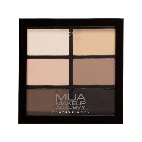 MUA Professional 6 Pan Palette - Natural Essentials