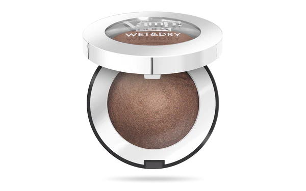 Pupa Milano - Vamp! Wet & Dry Luminous Effect Dual Use Eye Shadow - Warm Brown