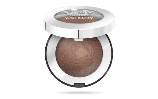 Pupa Milano - Vamp! Wet & Dry Luminous Effect Dual Use Eye Shadow - Warm Brown