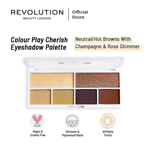 Relove By Revolution Colour Play Cherish Eyeshadow Palette