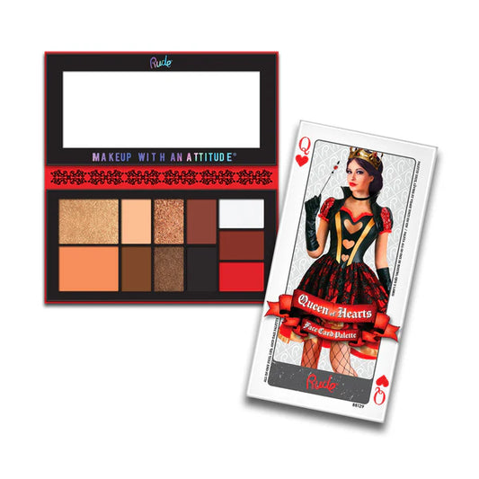 Rude Cosmetics - Face Card Palette - Queen of Hearts