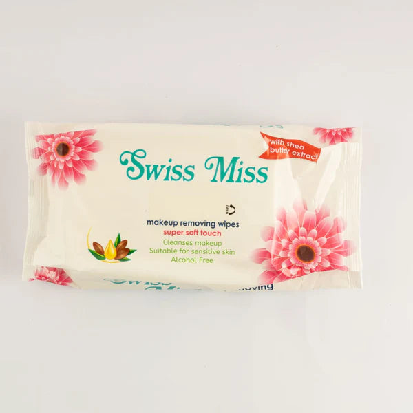 Swiss Miss - Swiss Miss Makeup Remover Wipes With Shea Butter Extract 60 Pcs