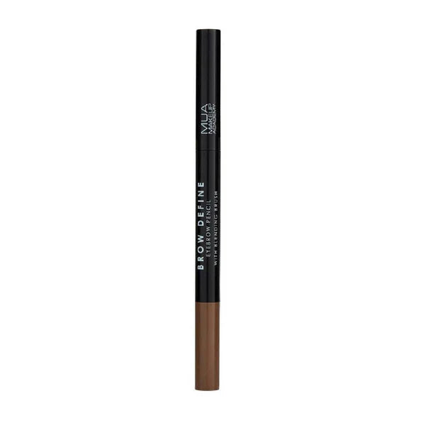 MUA Brow Define Eyebrow Pencil With Blending Brush - Mid Brown