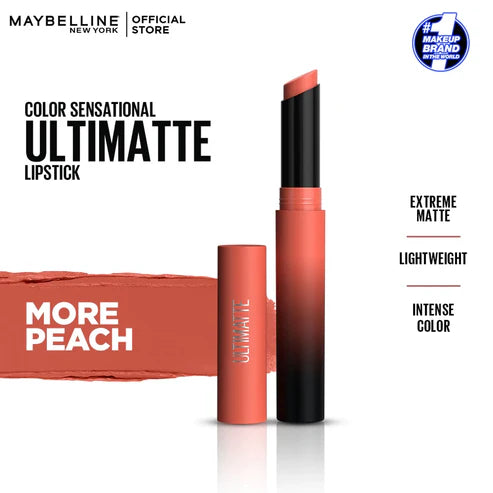 Maybelline New York Color Sensational Ultimate Matte Lipstick, 1099 More Peach