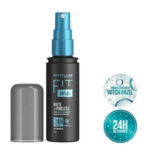 Maybelline New York Fit Me Matte + Poreless Setting Spray, 60Ml